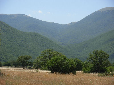 Valle Canale visto dalla località Casarine