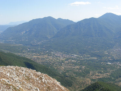 Valle Roveto vista da sinistra