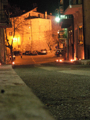 Vista Notturna della Torre Baronale