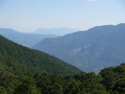 Visione dei monti della Valle Roveto